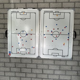 Opvouwbaar coachbord voetbal 90 x 120 cm